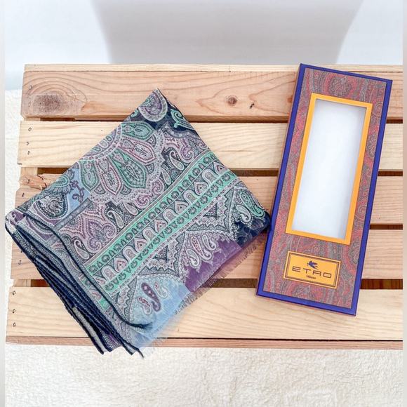 ETRO 100% Silk Scarf - Picture 1 of 5